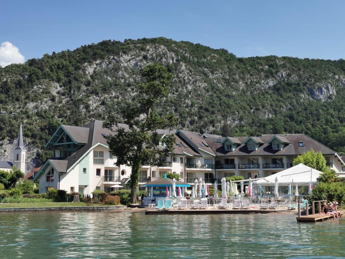 Lac Annecy Plage Privee, Duplex Baie Des Voiles Duingt Exterior foto